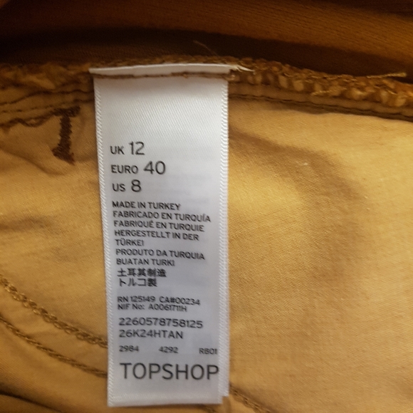 *Host Pick* Warm Brown Suede skirt, topshop, nwot, size 8, petite - Picture 4 of 4